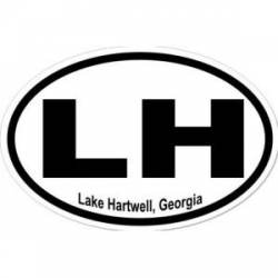 Lake Hartwell Georgia - Oval Sticker