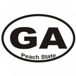 Peach State Georgia - Oval Sticker
