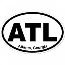 Atlanta Georgia - Oval Sticker
