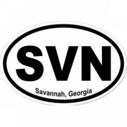 Savannah Georgia - Oval Sticker