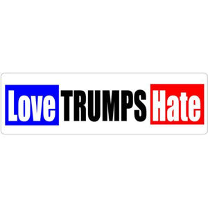 Love Trumps Hate Bumper Sticker At Sticker Shoppe