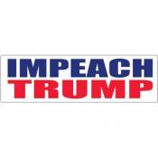 Impeach Trump Red White Blue - Bumper Sticker