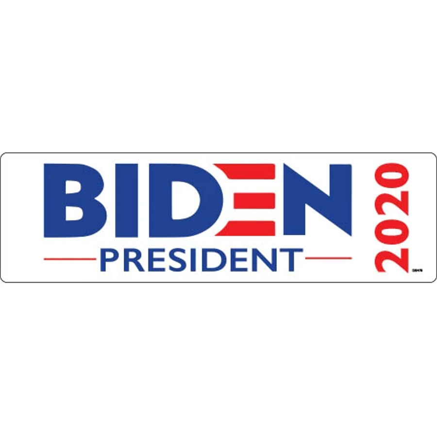 Joe Biden President 2020 White - Bumper Magnet at Sticker Shoppe