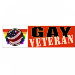 Gay Veteran - Bumper Sticker