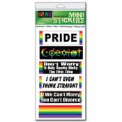 Gay Pride - Set of 6 Mini Stickers