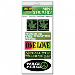 Smoke Shop - Set of 6 Mini Stickers