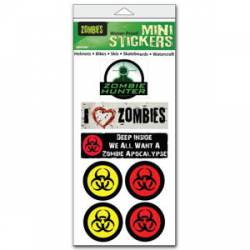 Zombie - Set of 7 Mini Stickers