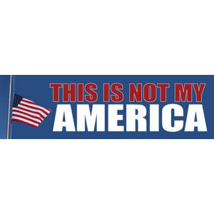 This Is Not My America - Bumper Sticker at Sticker Shoppe