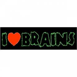 I Heart Brains - Bumper Sticker