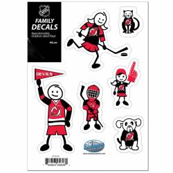 New Jersey Devils - Set Of 6 Family Sticker Sheet