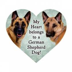 My Heart Belongs To A German Shepherd - Heart Magnet