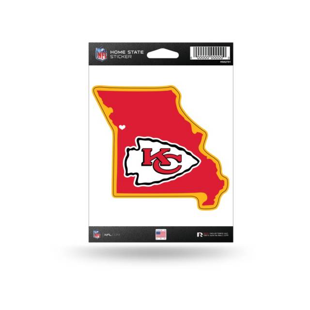 Kansas City Chiefs Home State Vinyl Sticker