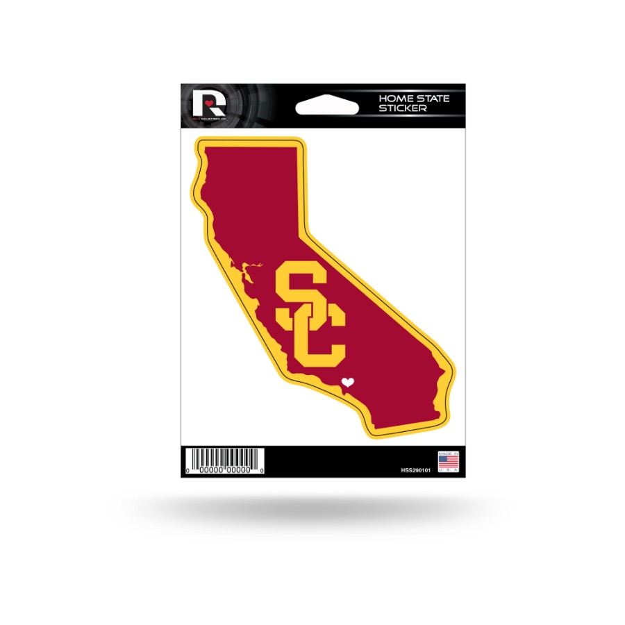 University Of Southern California Usc Trojans Home State Vinyl Sticker At Sticker Shoppe 