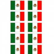 Mexico - Sheet Of 10 Mini Stickers