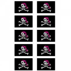 Pirate Girl - Sheet Of 10 Mini Stickers