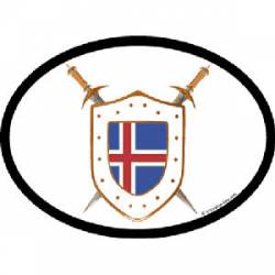 Finland - International Shield Oval Sticker