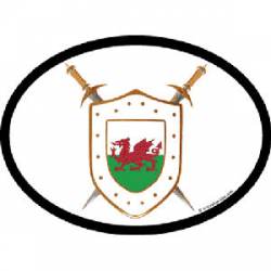 United Kingdom - International Shield Oval Sticker