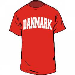 Denmark Collegiate Danmark - Adult T-Shirt