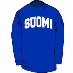 Finland Collegiate Suomi - Adult Longsleeve T-Shirt