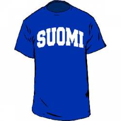 Finland Collegiate Suomi - Adult T-Shirt