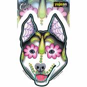 Cali's Husky Sugar Skull Dog Head - Vinyl Sticker