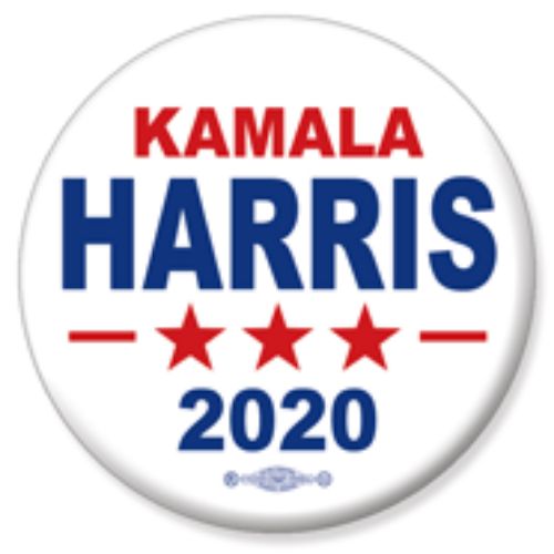 Kamala Harris 2020 White - Campaign Button at Sticker Shoppe