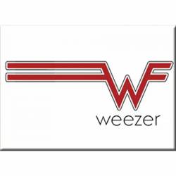 Weezer Red Logo - Refrigerator Magnet