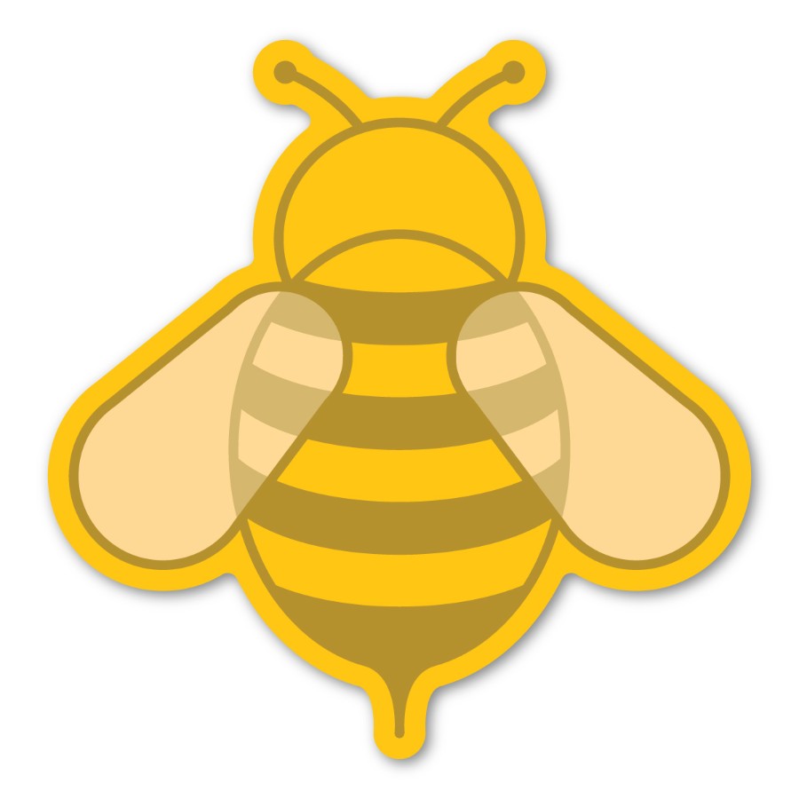 Yellow Bumble Bee - Magnet at Sticker Shoppe