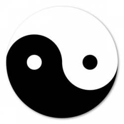Yin And Yang - Circle Magnet
