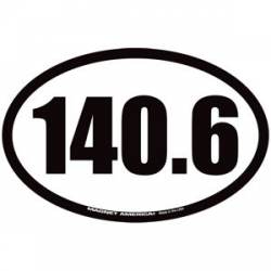 140.6 Full Ironman Triathlon - Oval Magnet