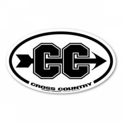 Cross Country - Oval Magnet