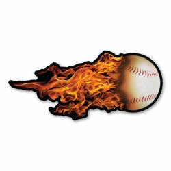 Flaming Baseball Heater - Magnet