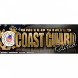 Coast Guard Retired - Mini Magnet