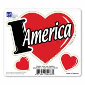 I Love America - Heart Magnet