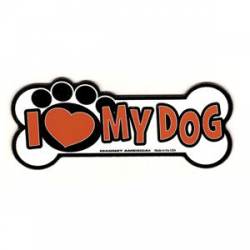 Love My Dog Bone - Mini Magnet