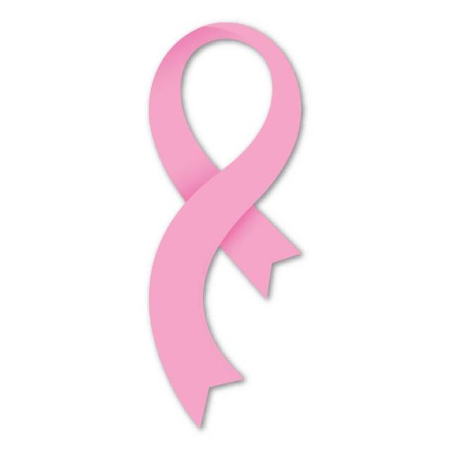 Breast Cancer Plain Pink Ribbon Magnet