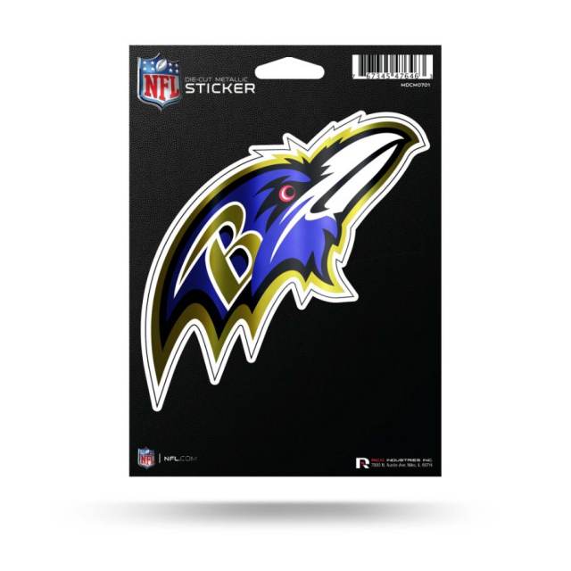 Metallic Denver Broncos Sticker