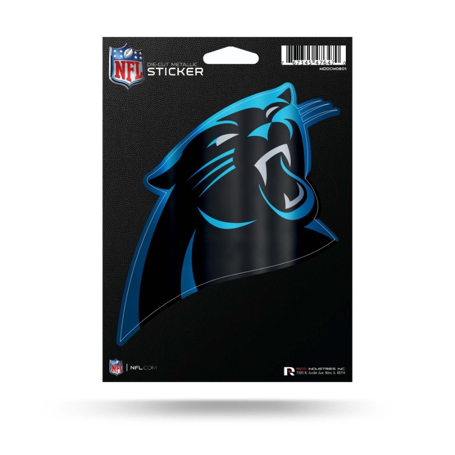 Carolina Panthers - Metallic Die Cut Vinyl Sticker At Sticker Shoppe