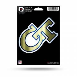 Georgia Tech Yellow Jackets - Metallic Die Cut Vinyl Sticker