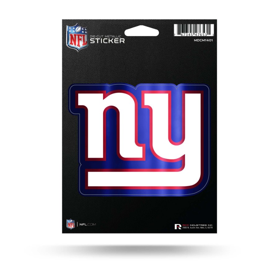 New York Giants - Metallic Die Cut Vinyl Sticker at Sticker Shoppe