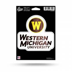Western Michigan University Broncos - Metallic Die Cut Vinyl Sticker