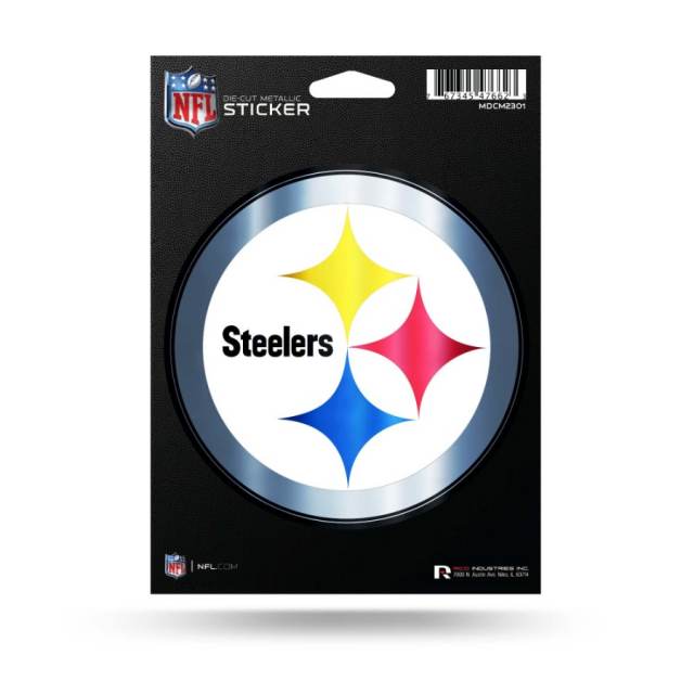 Pittsburgh Steelers Decal 8x8 Die Cut Color