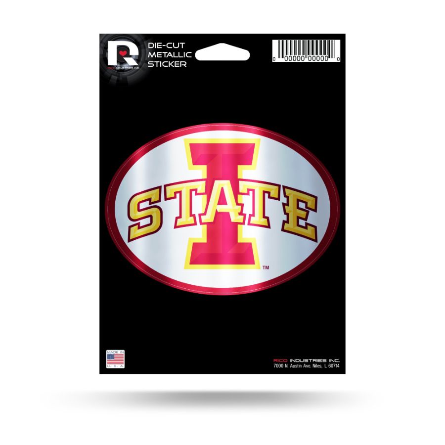 Iowa State University Cyclones - Metallic Die Cut Vinyl Sticker at ...