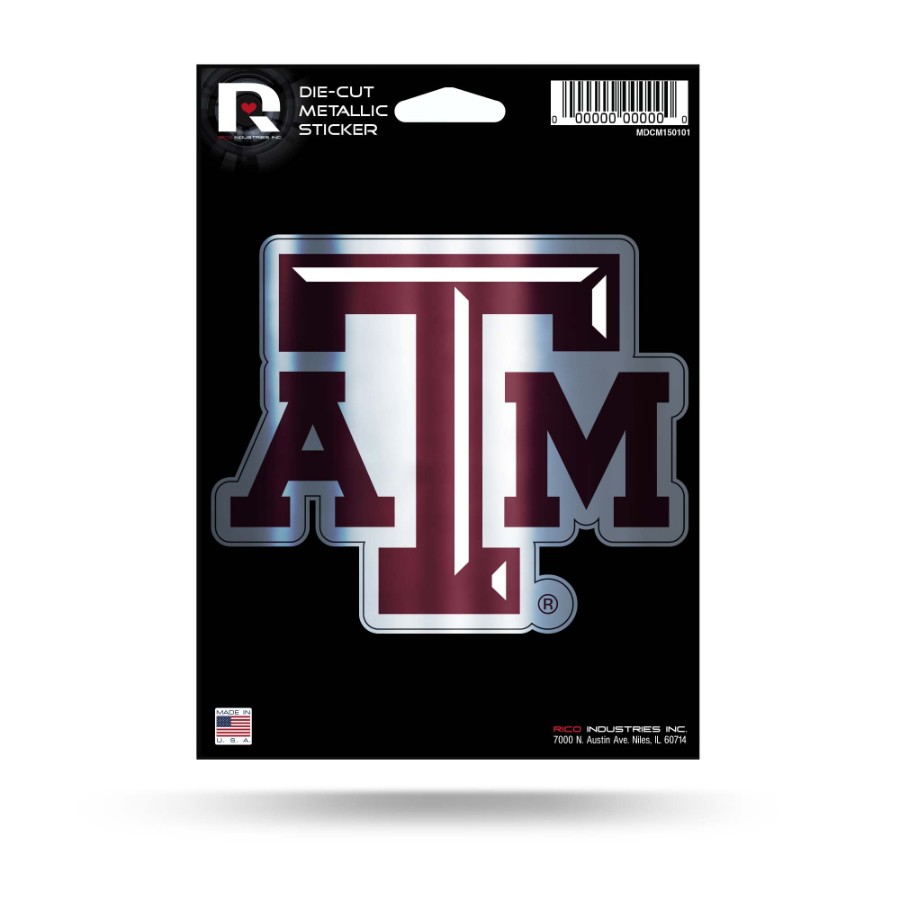 Texas A&M University Aggies - Metallic Die Cut Vinyl Sticker at Sticker ...