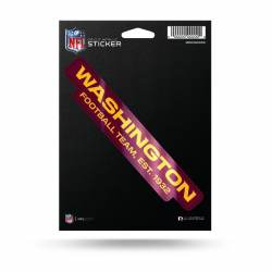 Washington Football Team Script Logo - Metallic Die Cut Vinyl Sticker