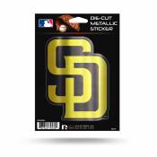 San Diego Padres - Metallic Die Cut Vinyl Sticker