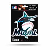 Miami Marlins - Metallic Die Cut Vinyl Sticker