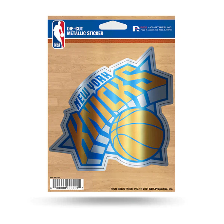 New York Knicks - Metallic Die Cut Vinyl Sticker at Sticker Shoppe