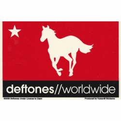 Deftones Worldwide Logo - Vinyl Sticker