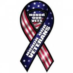 Honor Our Veterans - Ribbon Magnet